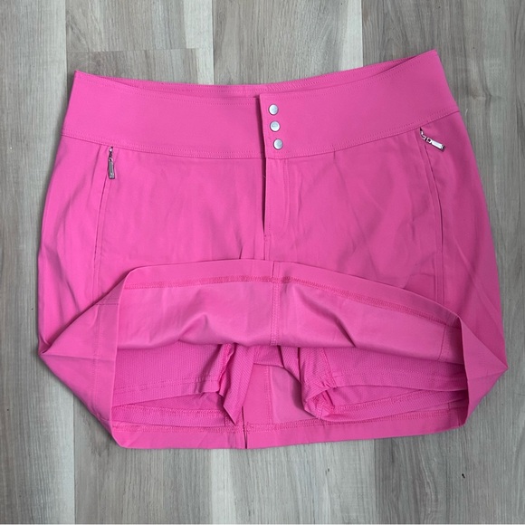 Jofit Skirt Skort Women's Size 12 Pink Golf Pockets Pickleball Athletic Tennis - Picture 5 of 6
